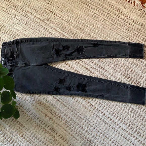 Girls’ black skinny ripped jeans (girls 16) - Picture 6 of 6